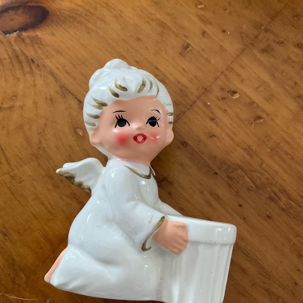 Vintage Ceramic Park Lane Angel Candle Holders - Picture 7 of 11